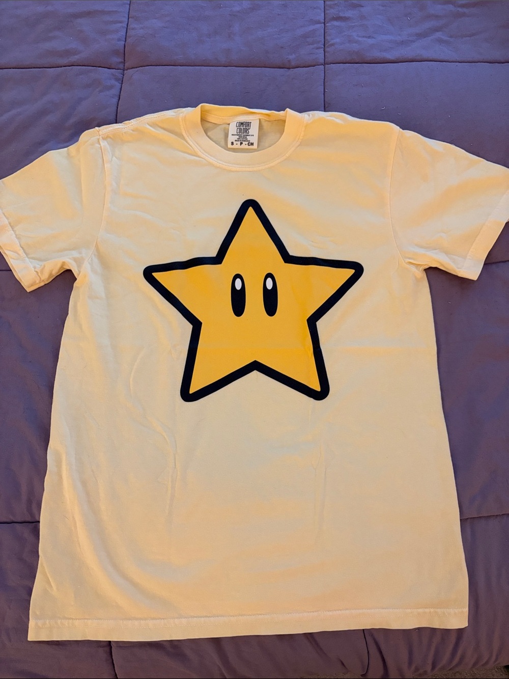 Super Mario Yellow Star Graphic Tee